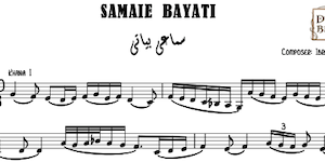 Samaei bayati-eleryan music sheet
