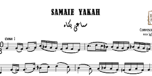 Samaie Yakah Aziz Dedah Music Sheet